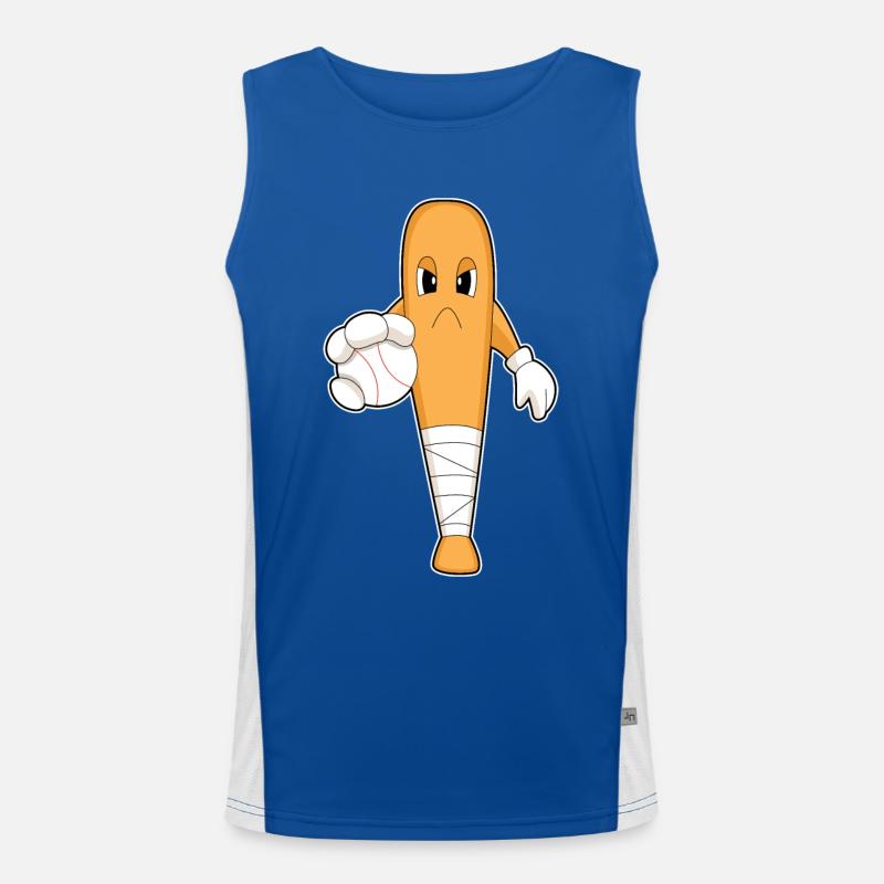 Baseball Baseball bat Men's Functional Contrast Tank Top 