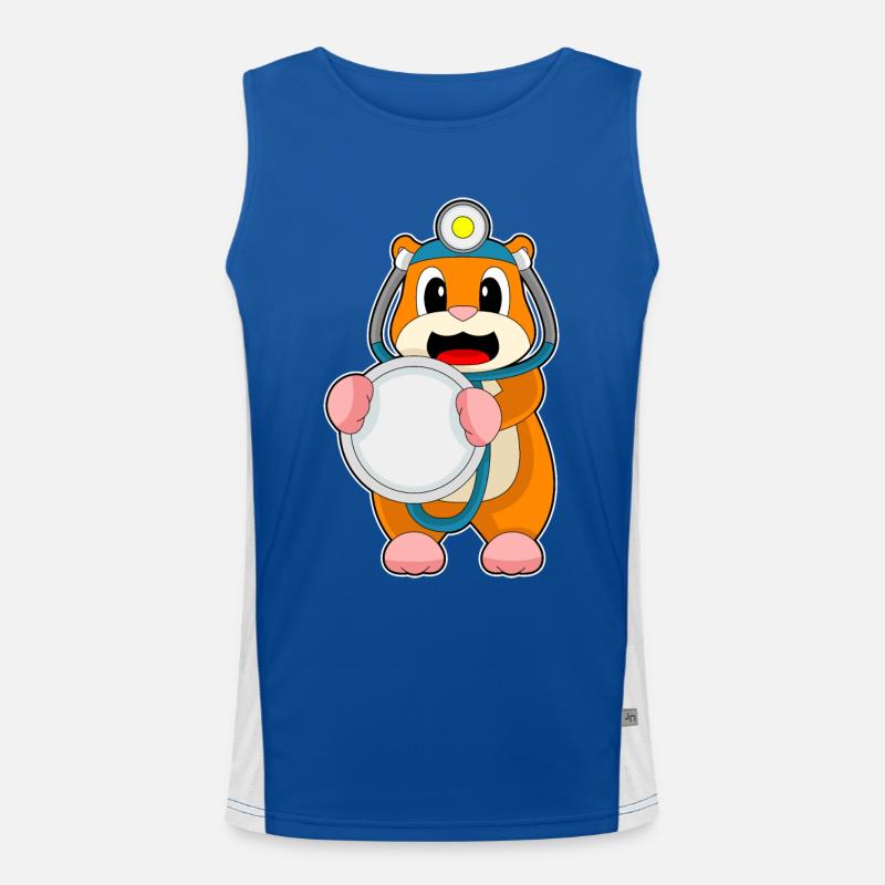 Stéthoscope Hamster Doctor Débardeur respirant contrasté Homme 
