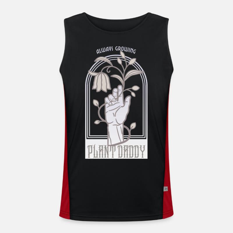 Plant Daddy Funktionelles Kontrast-Tank Top für Männer 