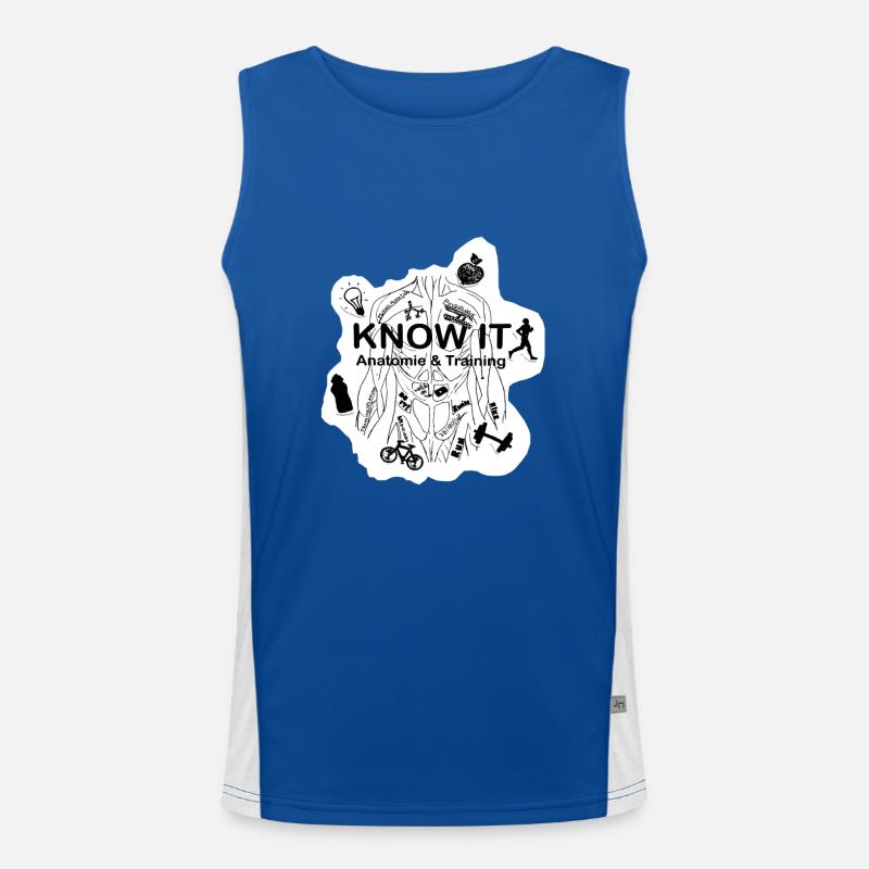 Know it all in Funktionelles Kontrast-Tank Top für Männer 