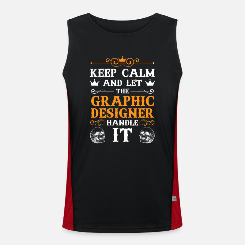 Designer Designer Graphic Designer Painter Men's Functional Contrast Tank Top 