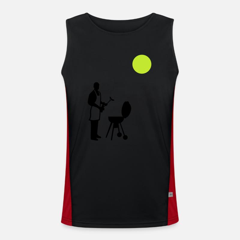 Barbecuing Summer Men's Functional Contrast Tank Top 