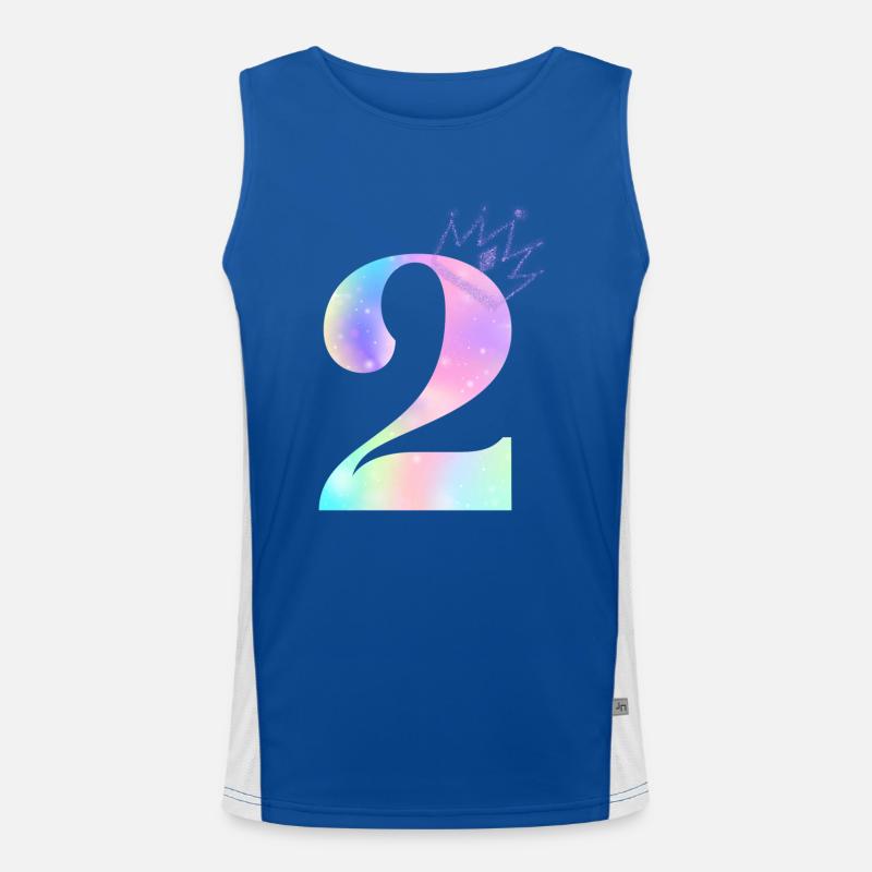 2nd Anniversary Rainbow Men's Functional Contrast Tank Top 