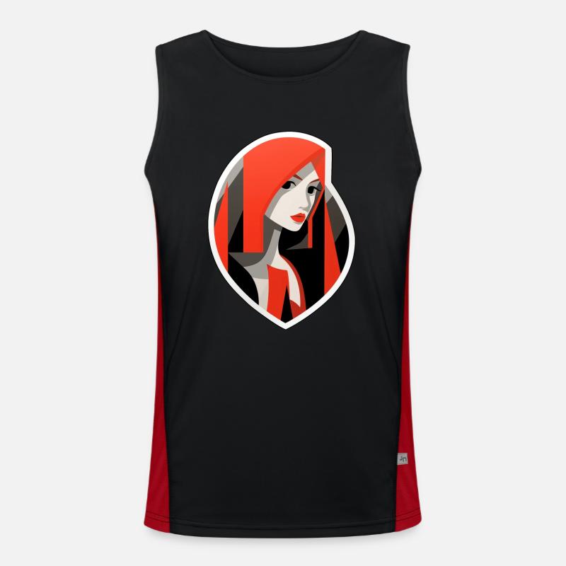 Rotkäppchen Funktionelles Kontrast-Tank Top für Männer 