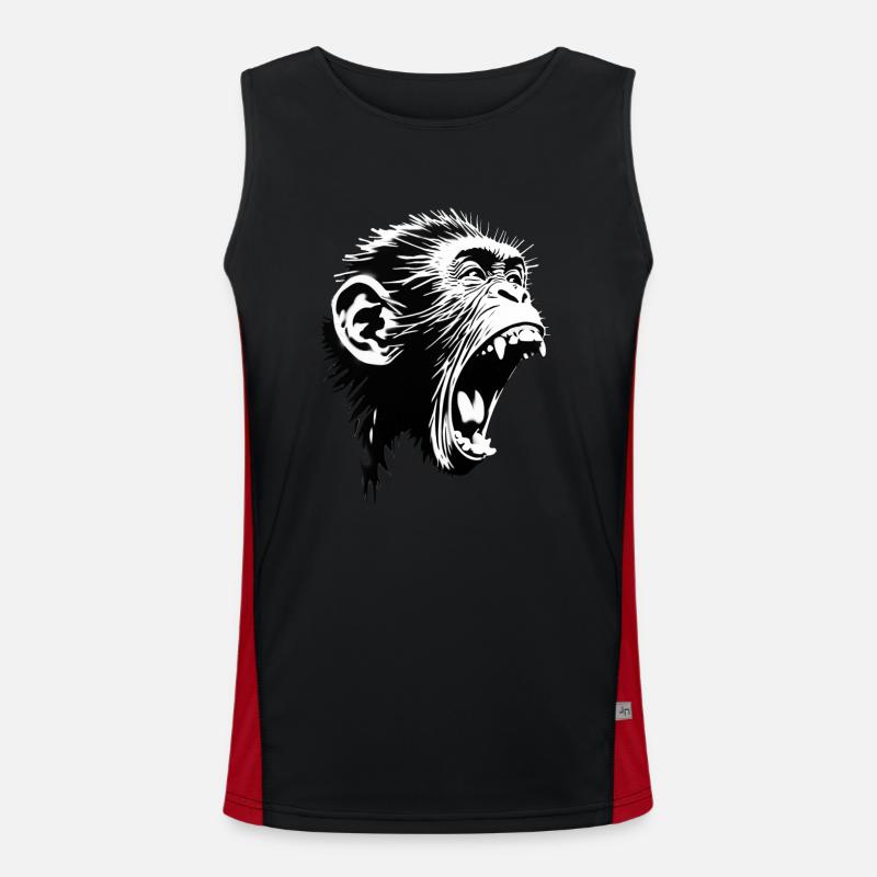 Auteur-compositeur-interprète Screaming Monkey Débardeur respirant contrasté Homme 