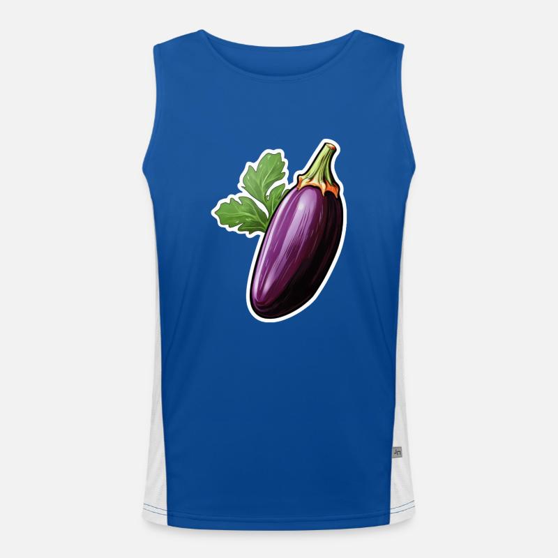 Eggplant Men's Functional Contrast Tank Top 