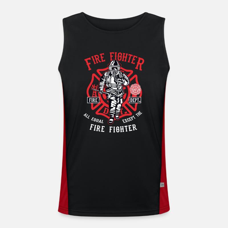 Firefighter Men's Functional Contrast Tank Top 