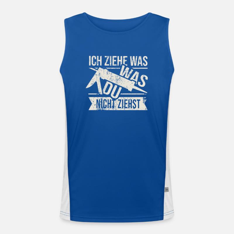 Fließenleger Silikon ziehen Geschenk Funktionelles Kontrast-Tank Top für Männer 
