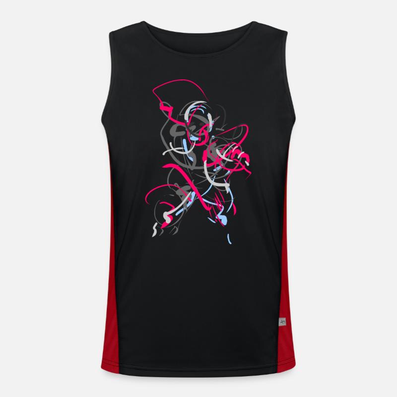 Abstrait Débardeur respirant contrasté Homme 