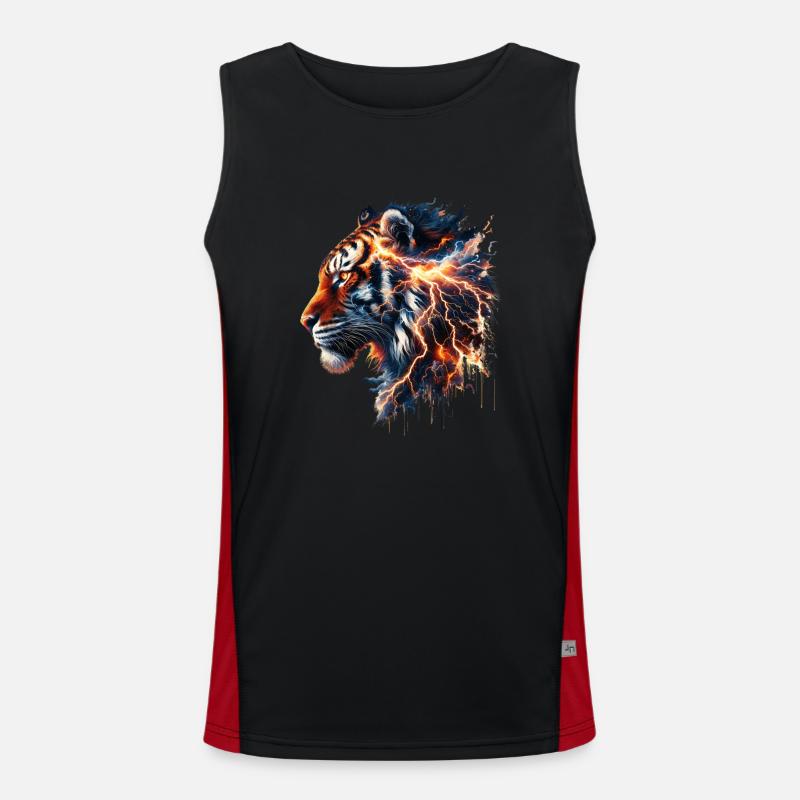 Thunder Tiger Tee Men's Functional Contrast Tank Top 