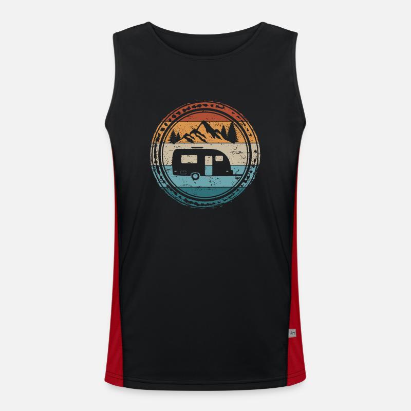 Camping RV Caravan Trailer Camper Men's Functional Contrast Tank Top 