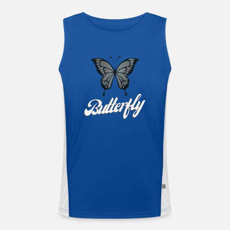BUTTERFLY Funktionelles Kontrast-Tank Top für Männer 