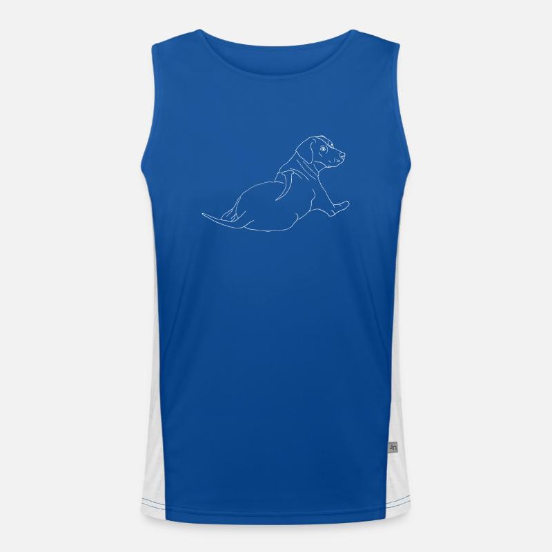 Rhodesian Ridgeback Funktionelles Kontrast-Tank Top für Männer 