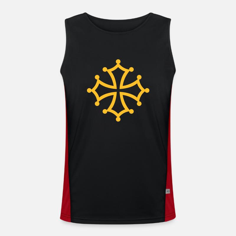 Croix occitane Débardeur respirant contrasté Homme 