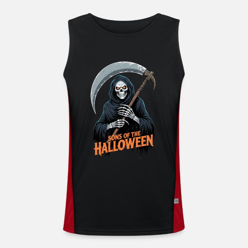 Faucheuse d’Halloween Débardeur respirant contrasté Homme 