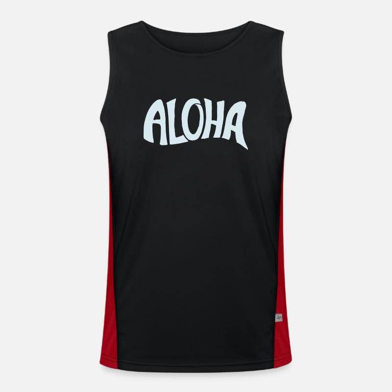 Aloha Funktionelles Kontrast-Tank Top für Männer 