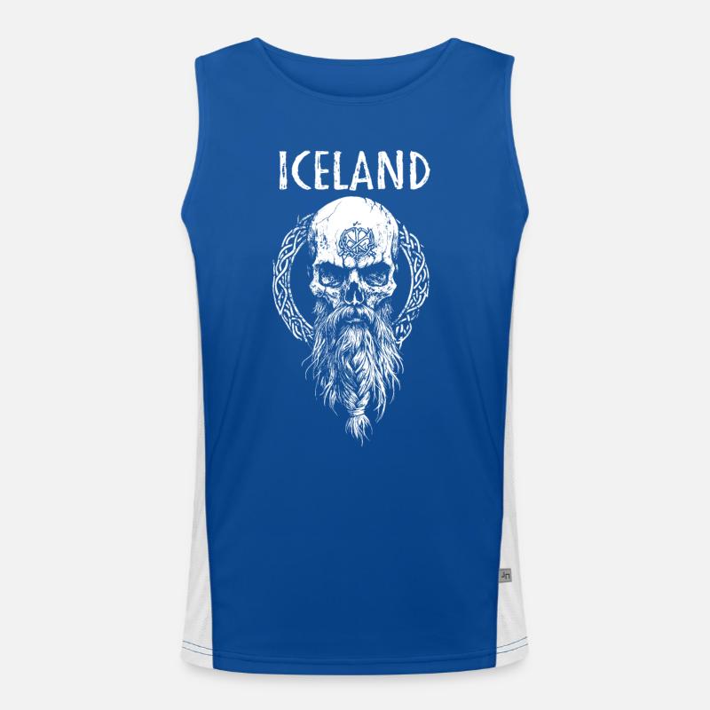 L’Islande et les Vikings Débardeur respirant contrasté Homme 