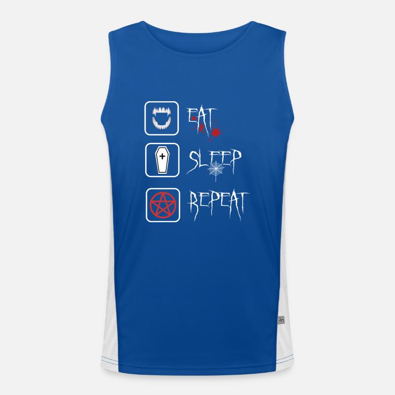 Gothic Ästhetik Vamp-Style schwarz dark wave Funktionelles Kontrast-Tank Top für Männer 