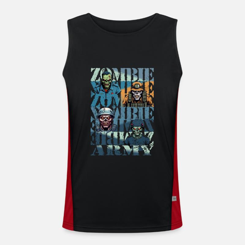 Armée de zombies Débardeur respirant contrasté Homme 