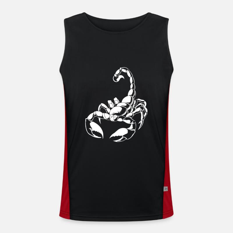Sternzeichen Skorpion Funktionelles Kontrast-Tank Top für Männer 