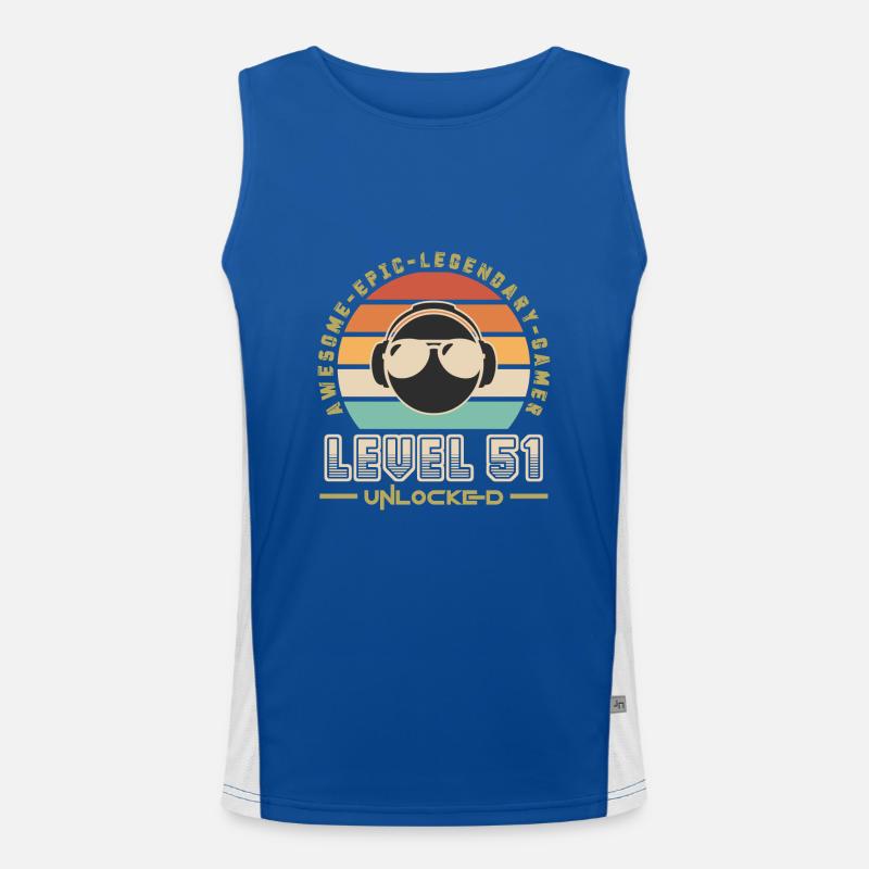 Stufe 51 Funktionelles Kontrast-Tank Top für Männer 