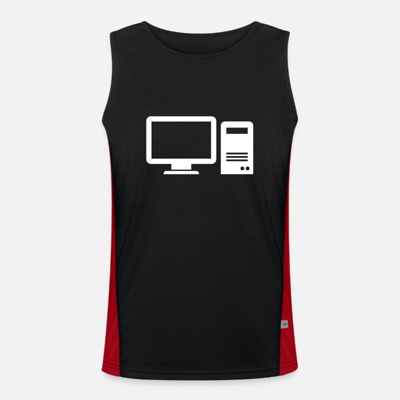 Computer Funktionelles Kontrast-Tank Top für Männer 