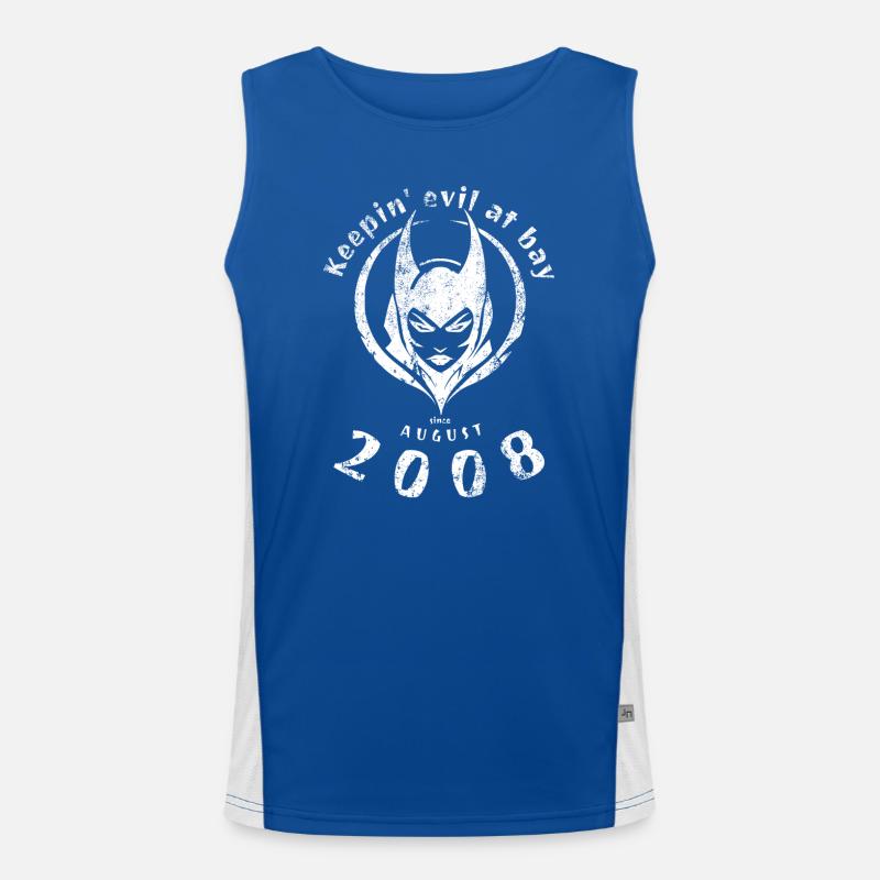 16. Geburtstag Keepin evil at bay since 08/2008 Funktionelles Kontrast-Tank Top für Männer 