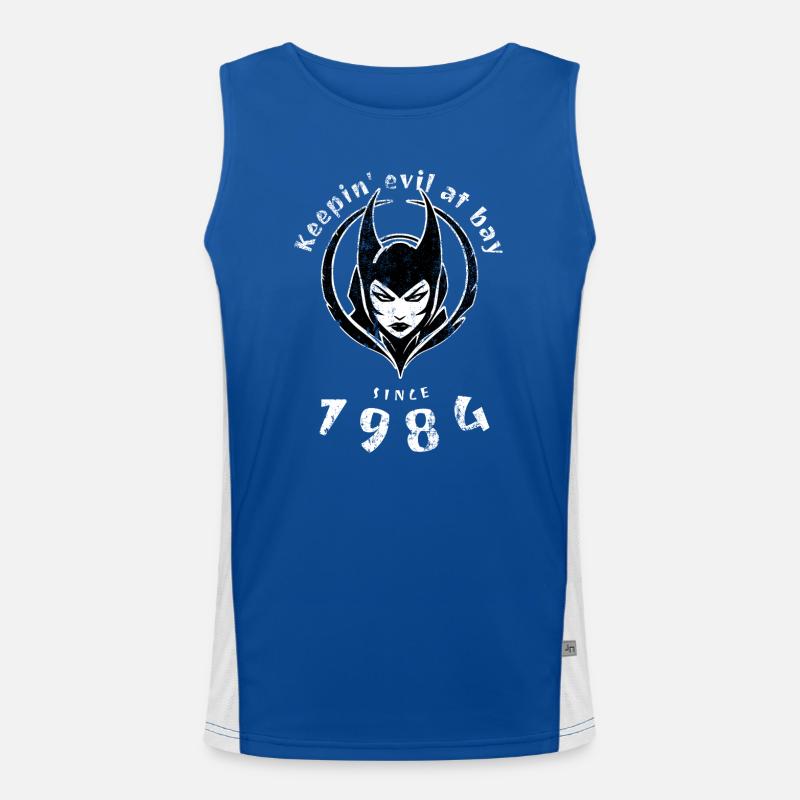 40. Geburtstag Keepin evil at bay since 1984 Funktionelles Kontrast-Tank Top für Männer 