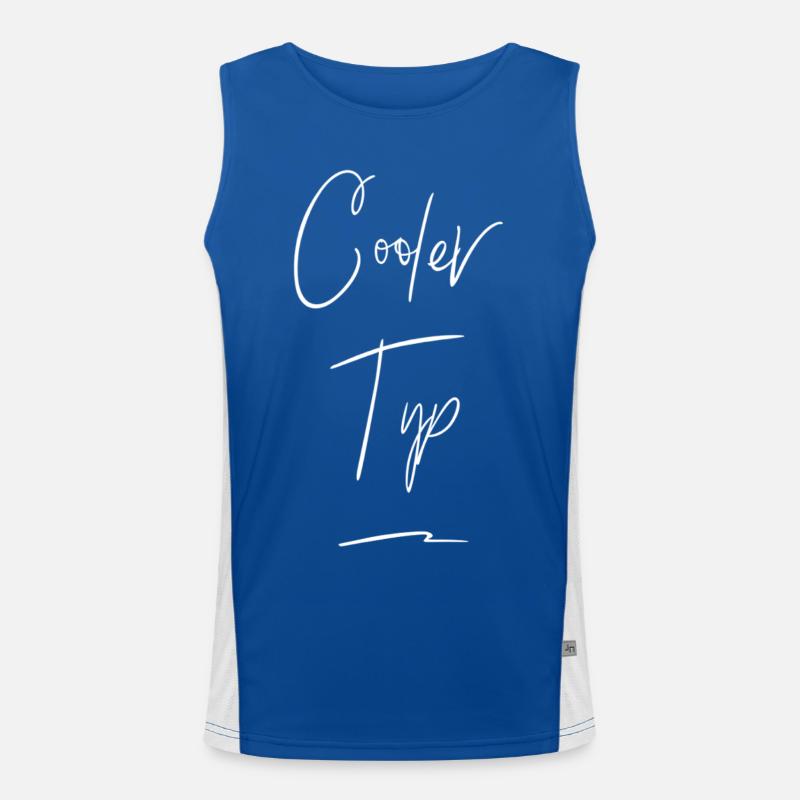 Cool Guy Funny Saying Men's Functional Contrast Tank Top 
