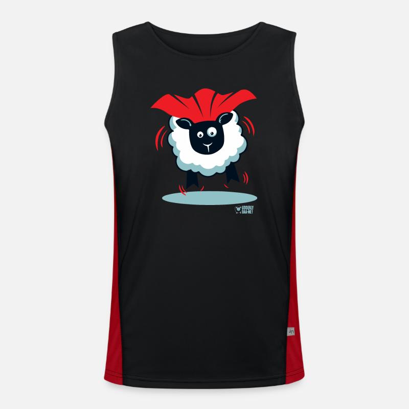 Ewe ein Superheld? Funktionelles Kontrast-Tank Top für Männer 