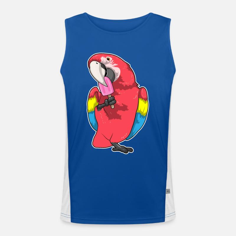 Parrot popsicles Men's Functional Contrast Tank Top 