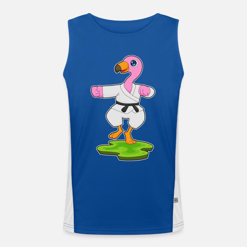 Flamingo Kampfsport Funktionelles Kontrast-Tank Top für Männer 