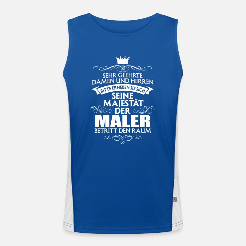 MALER Funktionelles Kontrast-Tank Top für Männer 