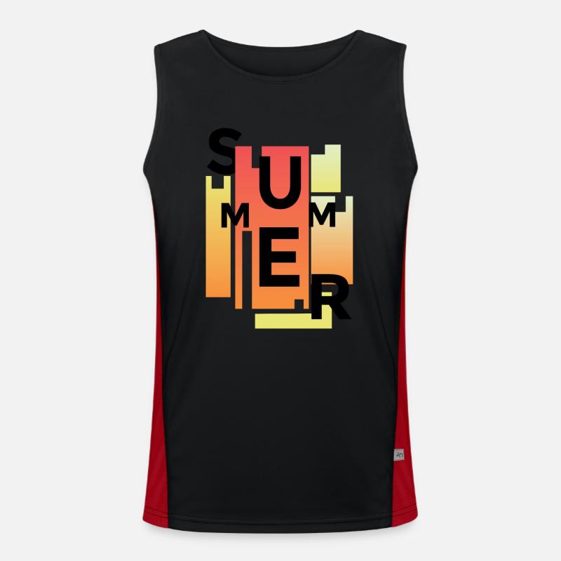 Summer Funktionelles Kontrast-Tank Top für Männer 
