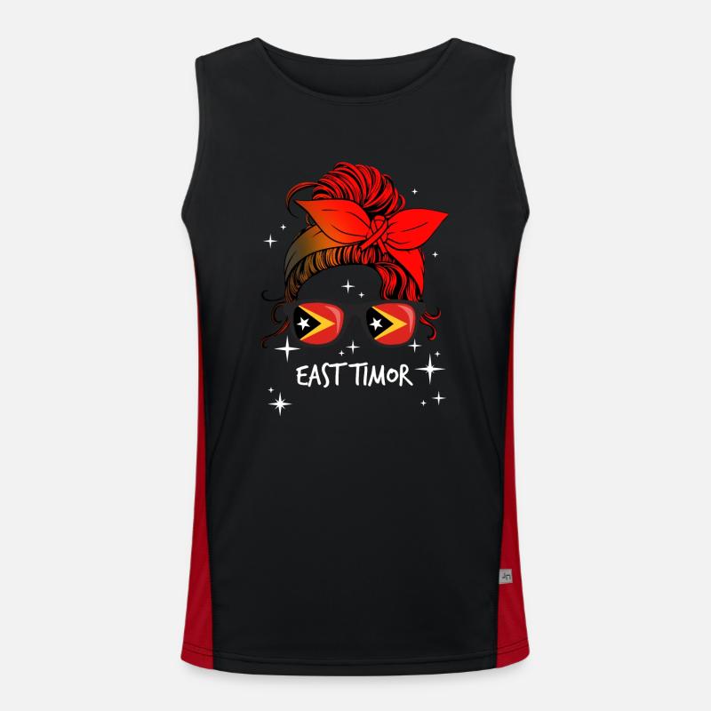 Osttimor Funktionelles Kontrast-Tank Top für Männer 