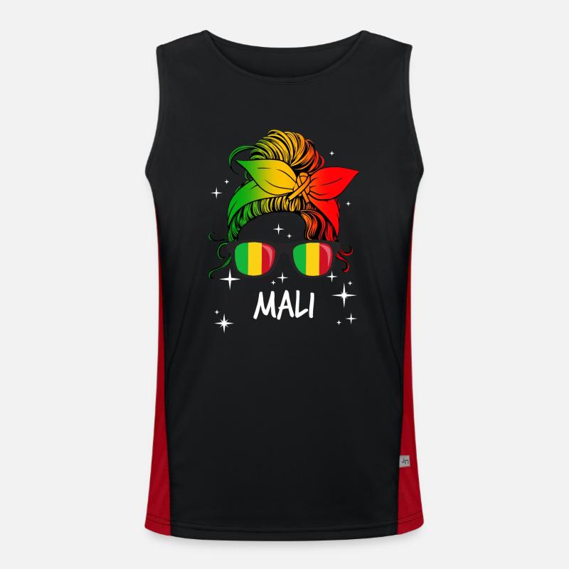 Mali Débardeur respirant contrasté Homme 