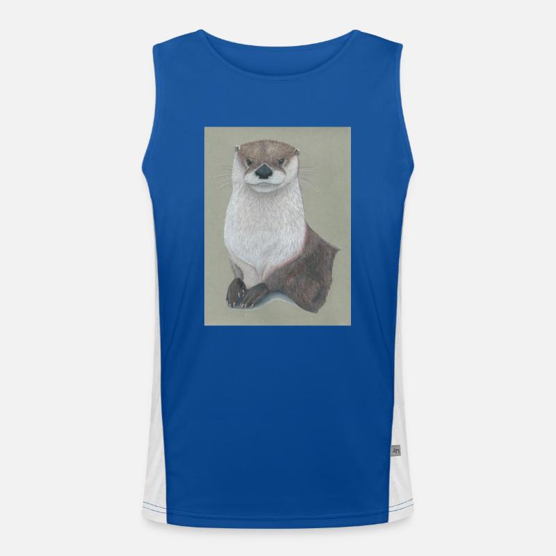 230324 Otter 3 Funktionelles Kontrast-Tank Top für Männer 