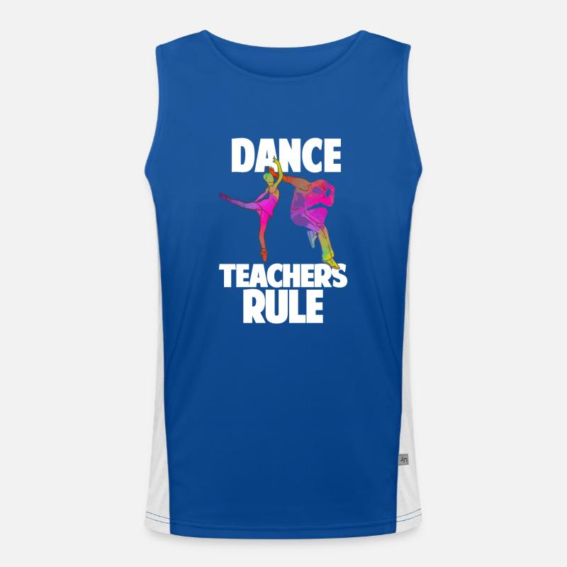 Professeur de danse Règle Professeur de danse Cadeau de l’école de danse Débardeur respirant contrasté Homme 