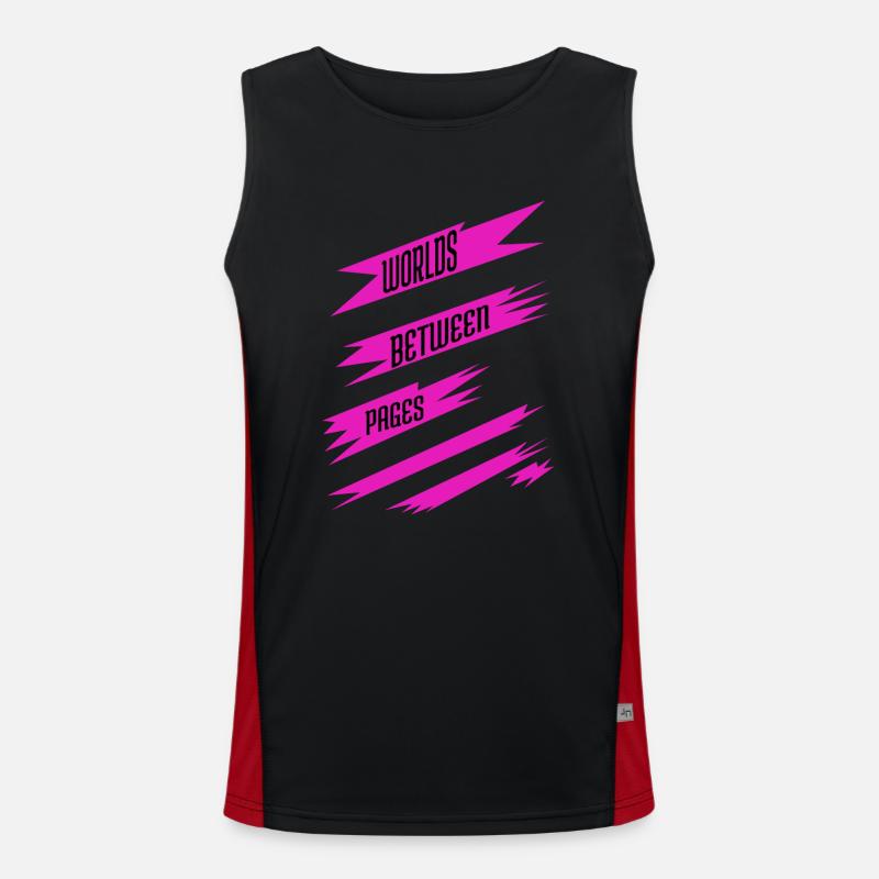 literature avid readers sayings escaping routine Funktionelles Kontrast-Tank Top für Männer 