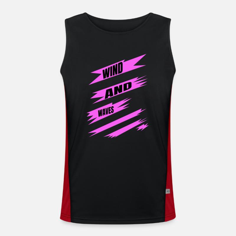 Quote Windsurfing Competitions Self-Expression Men's Functional Contrast Tank Top 