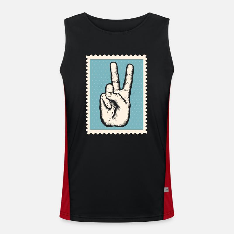 peace Men's Functional Contrast Tank Top 