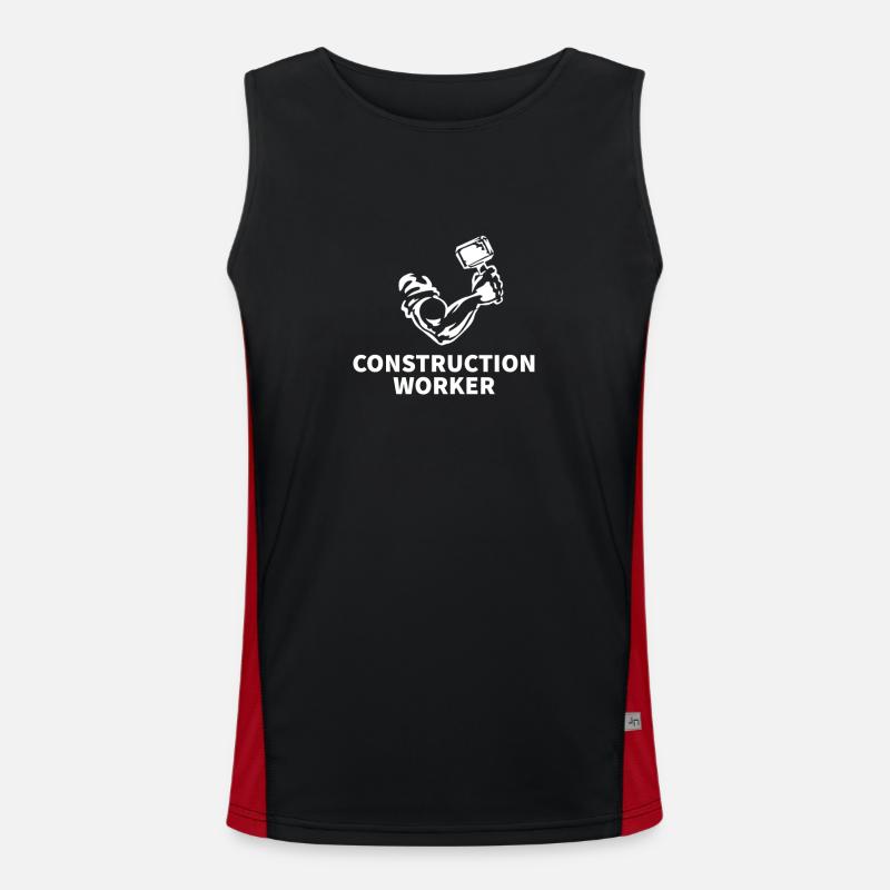 Construction worker Men's Functional Contrast Tank Top 