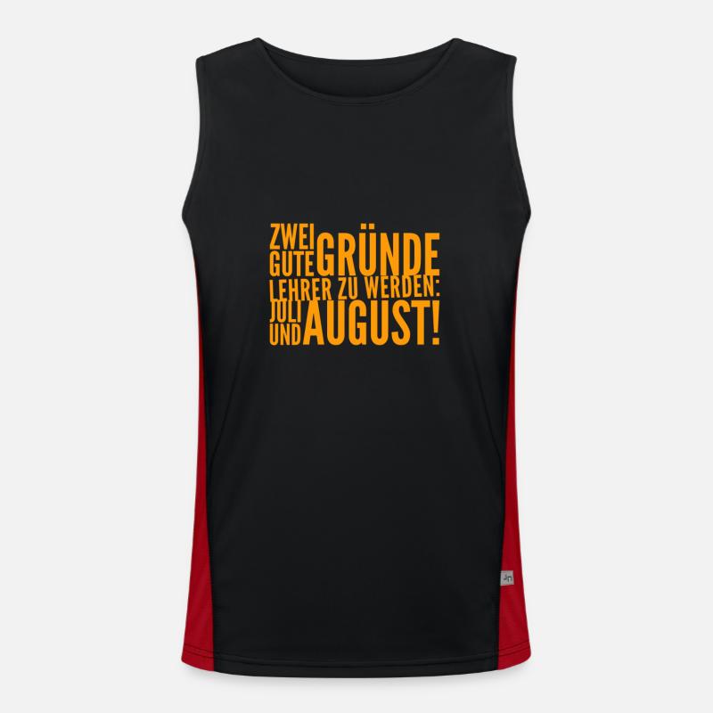 Lehrer werden Funktionelles Kontrast-Tank Top für Männer 