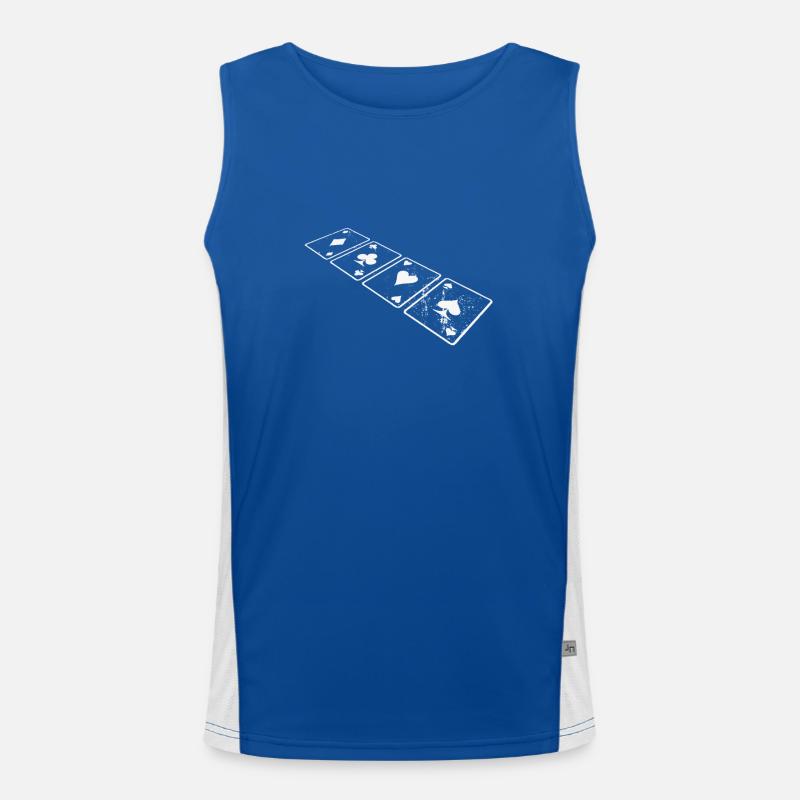 Card game Men's Functional Contrast Tank Top 