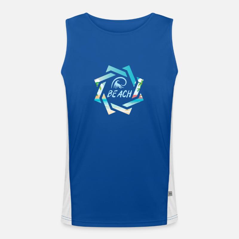 Strand Funktionelles Kontrast-Tank Top für Männer 