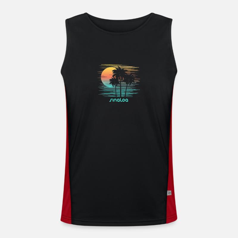 Sinaloa Mexico Stylish Souvenir Vacation Men's Functional Contrast Tank Top 
