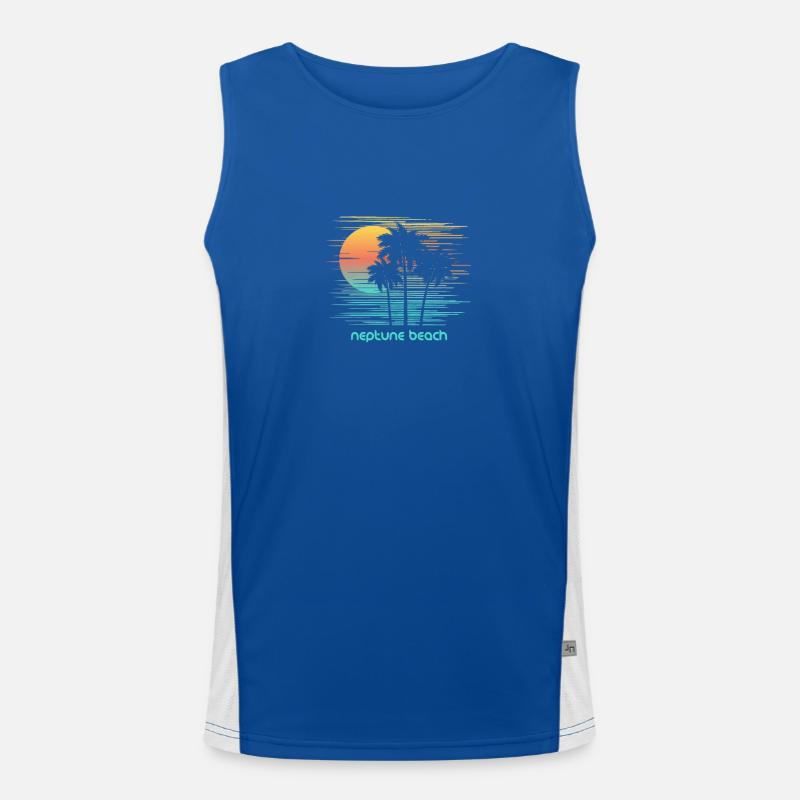 Neptune Beach Floride Vacances souvenirs élégantes Débardeur respirant contrasté Homme 