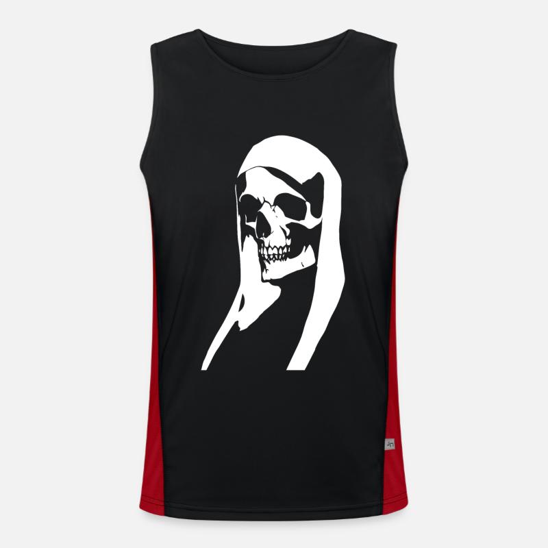 Enthülle deine rätselhafte Aura mit der unheiligen Nonne Satan Funktionelles Kontrast-Tank Top für Männer 