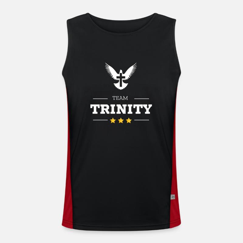 TEAM TRINITY Funktionelles Kontrast-Tank Top für Männer 