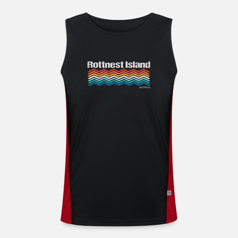 Rottnest Island Funktionelles Kontrast-Tank Top für Männer 